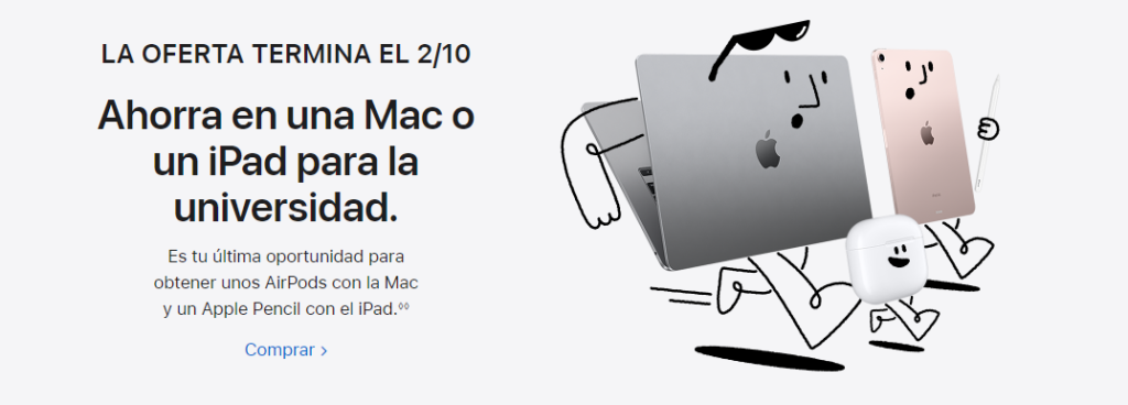 Checa estas promociones para estudiantes en McStore - Descuentos de Apple para Estudiantes