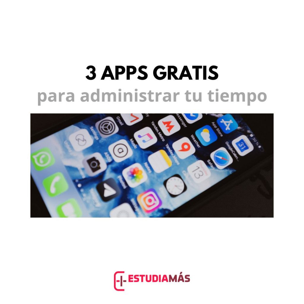 3 Aplicaciones gratis para administrar el tiempo